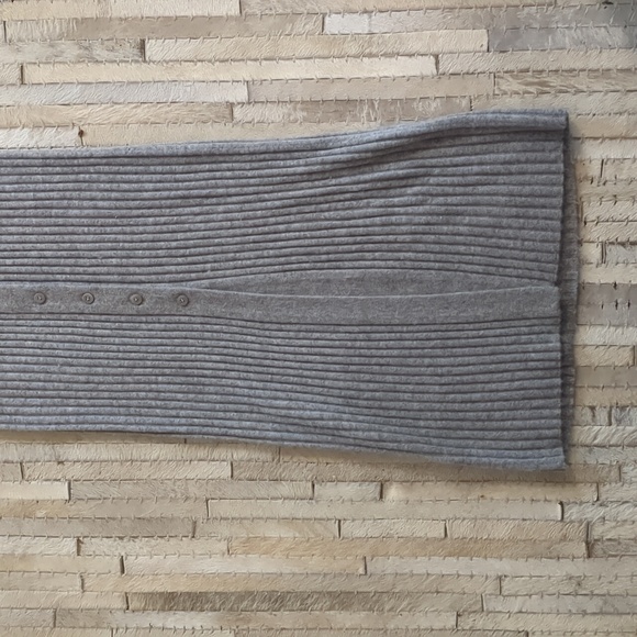 Staud 100% Cashmere Gray Knit Sweater Dress Size M - Picture 7 of 8
